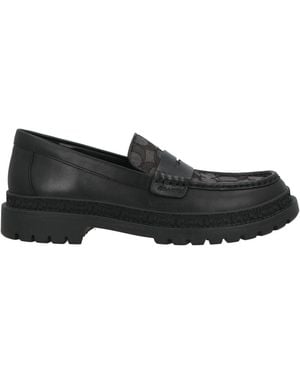 COACH Loafers Leather - Black