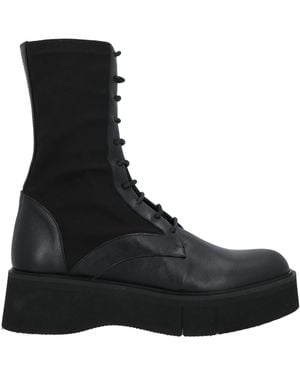Paloma Barceló Ankle Boots Textile Fibers, Leather - Black