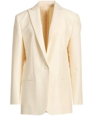 Alberta Ferretti Blazer Virgin Wool, Silk - Natural