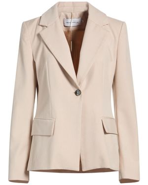 SIMONA CORSELLINI Blazer Polyester, Viscose, Elastane - Natural