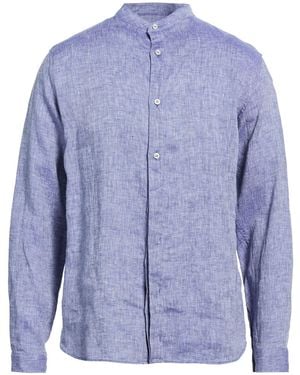 Paul & Shark Shirt Linen - Blue