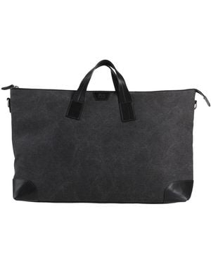 Il Bisonte Handbag Textile Fibers, Leather - Black