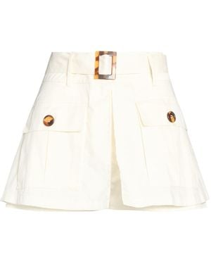 LES FILLES D'EVA Cream Shorts & Bermuda Shorts Cotton, Polyester - White