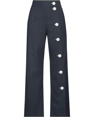 SALUT BEAUTE Trousers Polyester, Viscose, Elastane - Blue