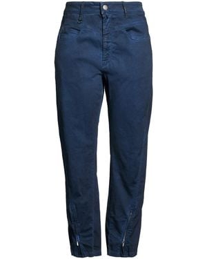 High Use Trousers Cotton, Elastane - Blue