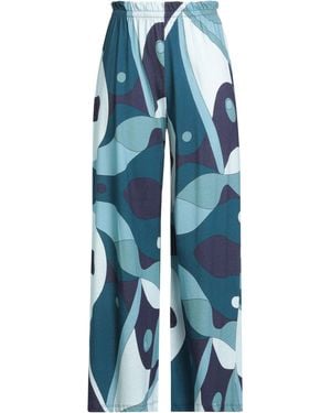 Majestic Filatures Slate Trousers Cotton, Linen - Blue