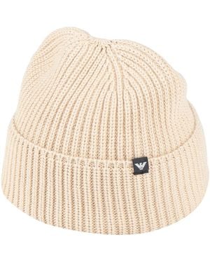 Emporio Armani Hat Cotton - Natural