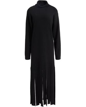 Semicouture Midi Dress Polyamide, Wool, Viscose, Cashmere - Black