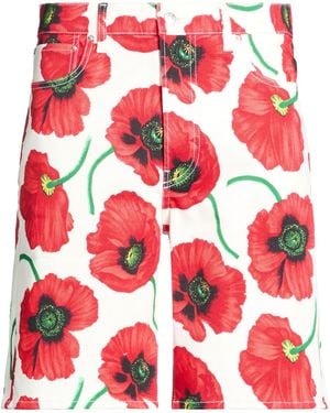KENZO Shorts & Bermuda Shorts Cotton, Polyamide - Red