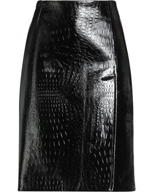 Sportmax Midi Skirt Viscose, Polyurethane - Black