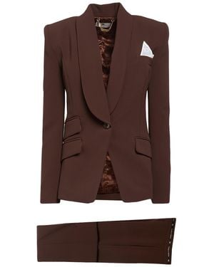 Elisabetta Franchi Chocolate Co-Ord Polyester, Elastane - Brown