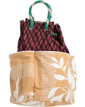 Marni Sand Handbag Textile Fibers - Red