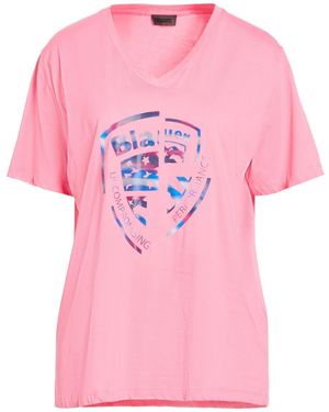 Blauer T-Shirt Cotton - Pink