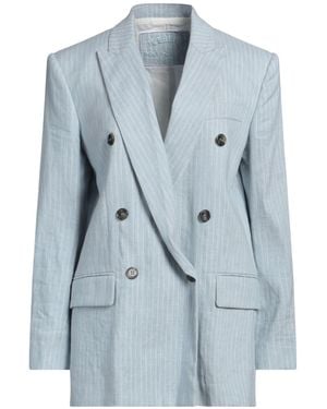 Iceberg Sky Blazer Linen, Cotton - Blue