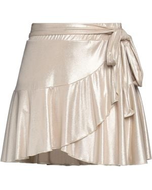 Shopart Mini Skirt Polyester, Elastane - Natural