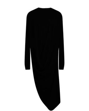 Rick Owens Maxi Dress Viscose, Polyester - Black