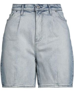 ARMANI EXCHANGE Denim Shorts Cotton, Elastane - Blue