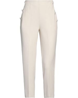 ViCOLO Cream Pants Polyester, Elastane - Natural