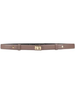 Paule Ka Belt Leather - White