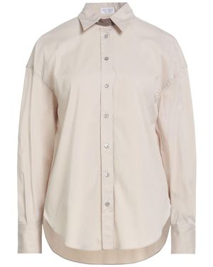 Brunello Cucinelli Shirt Cotton, Polyamide, Elastane, Brass - White