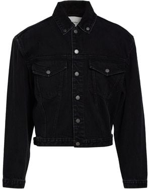 Entire studios Jeansjacke/-Mantel - Schwarz