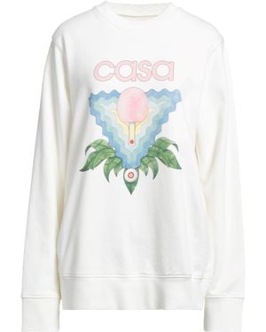 CASABLANCA Sweatshirt Organic Cotton - White