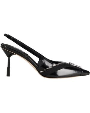 MSGM Pumps Leather, Textile Fibers - Black