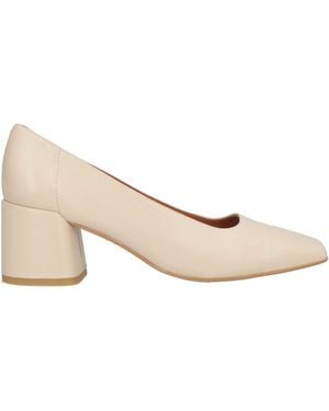 Ángel Alarcón Cream Pumps Leather - Natural