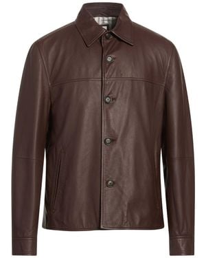 Brunello Cucinelli Dark Jacket Leather - Brown