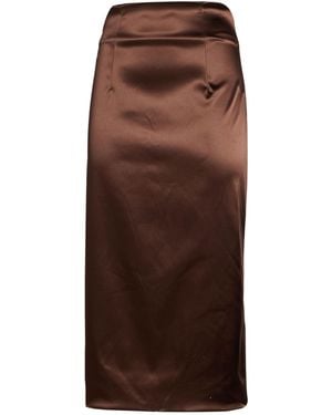 Dolce & Gabbana Midi Skirt Acetate, Polyamide, Elastane - Brown