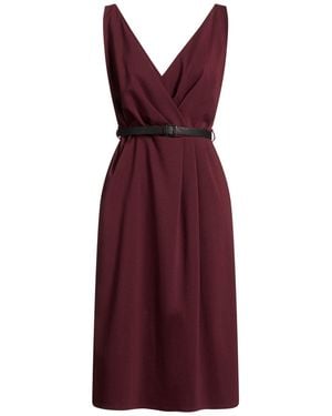 Dixie Burgundy Midi Dress Cotton, Polyamide, Elastane - Purple