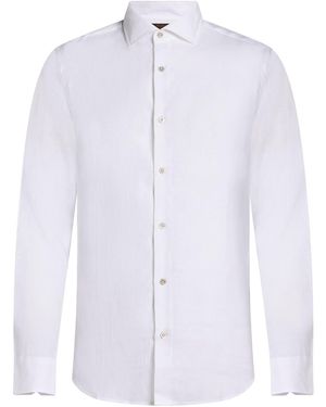Moorer Shirt Linen - White