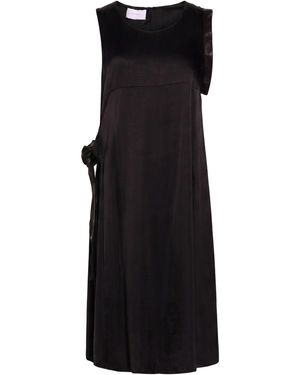 ART259DESIGN Midi Dress Lyocell, Viscose - Black
