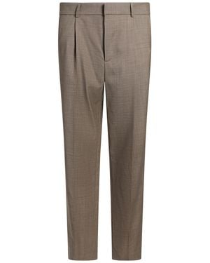 Paul & Joe Taupe Trousers Virgin Wool, Elastane - Grey