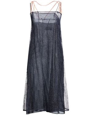 Maison Margiela Midi Dress Viscose, Polyester - Blue