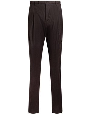 Briglia 1949 Charcoal Trousers Virgin Wool, Cashmere - Black