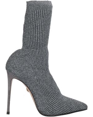 Le Silla Ankle Boots Textile Fibres - Grey
