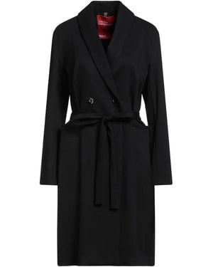 .., merci italia Coat Viscose, Nylon, Elastane - Black