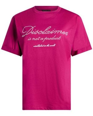 DISCLAIMER T-Shirt Cotton - Pink