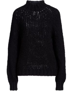 Lardini Turtleneck Wool, Polyamide - Black
