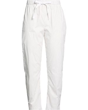 Semicouture Pants Cotton, Polyamide, Elastane - White