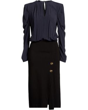 Pinko Midi Dress Viscose, Nylon, Elastane, Acetate, Silk - Blue