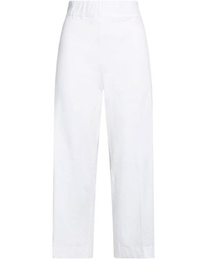 D.exterior Pants Linen, Elastane - White