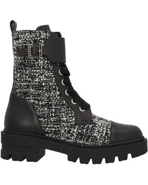 Roberto Festa Ankle Boots Leather, Textile Fibers - Black