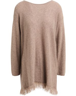 Anneclaire Chocolate Sweater Virgin Wool, Silk, Cashmere - Brown