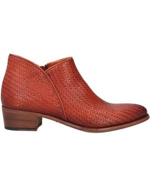 Pantanetti Ankle Boots Leather - Red