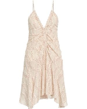 Isabel Marant Mini Dress Silk, Elastane - Natural