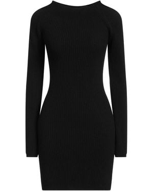Semicouture Mini Dress Wool, Polyamide - Black