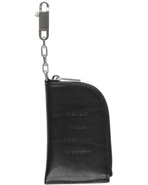 Rick Owens Key Ring Cow Leather - Black