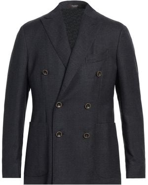 Peserico Midnight Blazer Virgin Wool - Blue